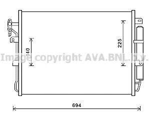 AVA QUALITY COOLING aua5215d -  Конденсатор, кондиционер